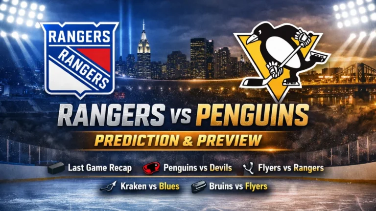 Rangers vs Penguins Prediction