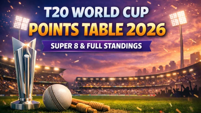 T20 World Cup Points Table 2026